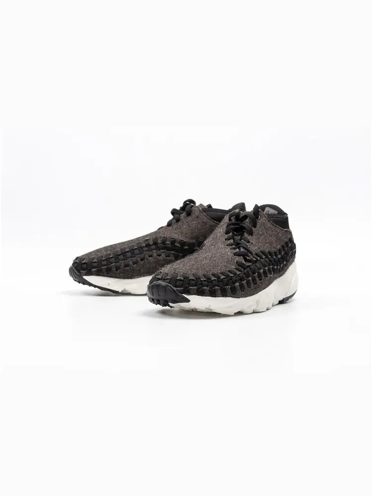 Кроссовки Nike Air Footscape Woven Chukka 'Black Ivory' — изображение 2 из 4, черный