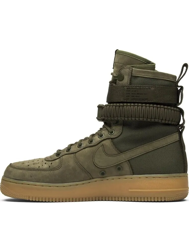Кроссовки Nike SF Air Force 1 'Faded Olive' — изображение 3 из 8, зеленый