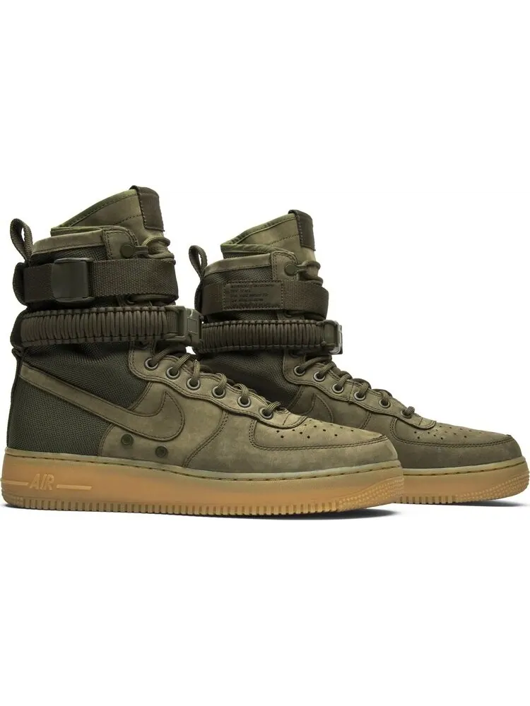 Кроссовки Nike SF Air Force 1 'Faded Olive' — изображение 8 из 8, зеленый