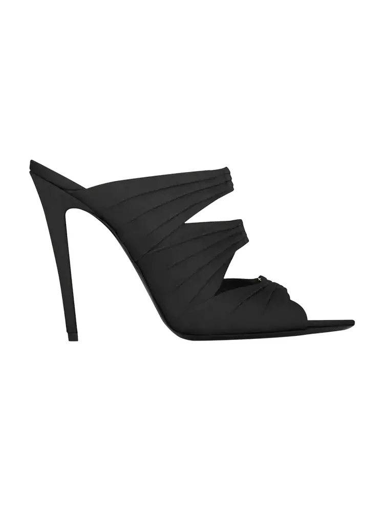 Женские сандалии-мюли Saint Laurent Emilie — изображение 1 из 1, черный