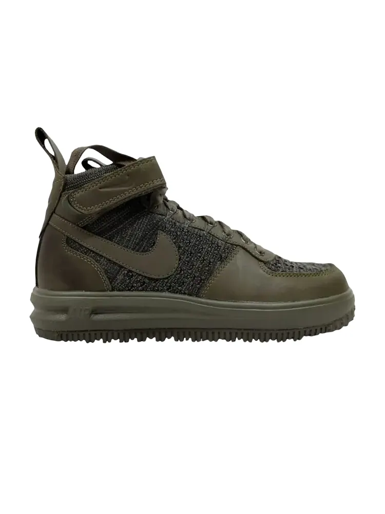 Кроссовки Nike Wmns Lunar Force 1 Flyknit Workboot — изображение 1 из 1, зеленый