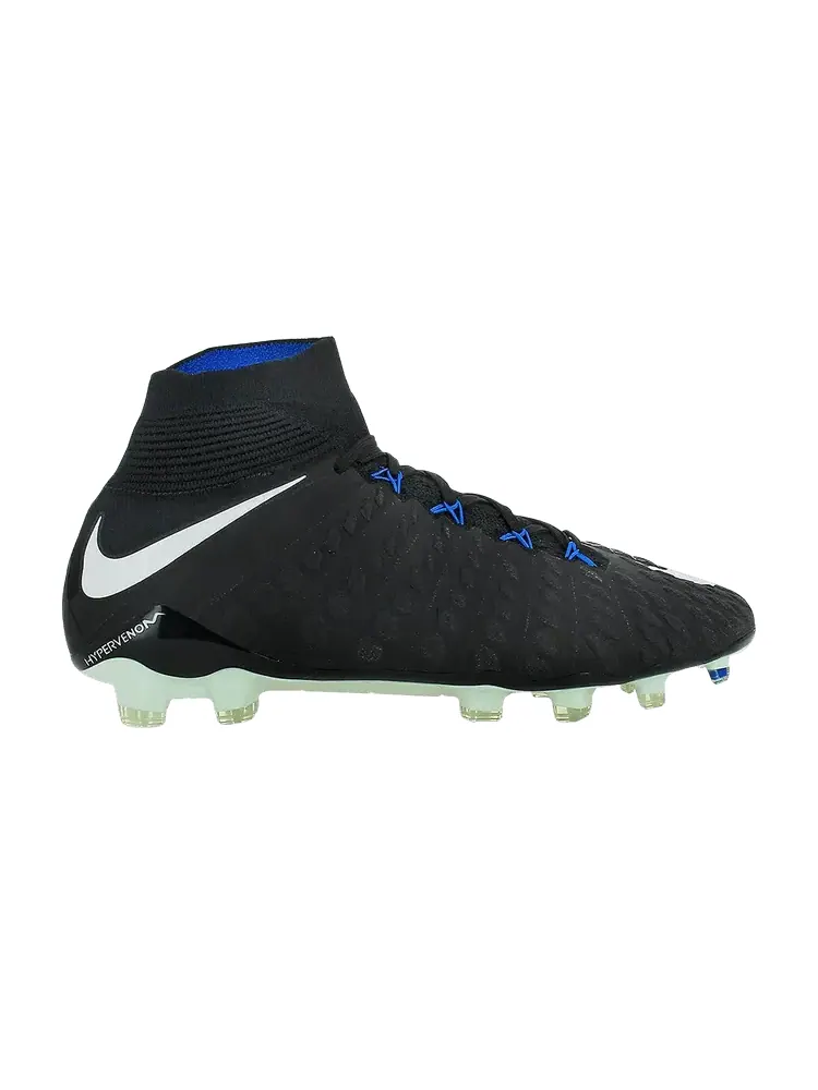 Кроссовки Hypervenom Phantom 3 DF FG 'Black White Royal' — изображение 1 из 1, черный белый