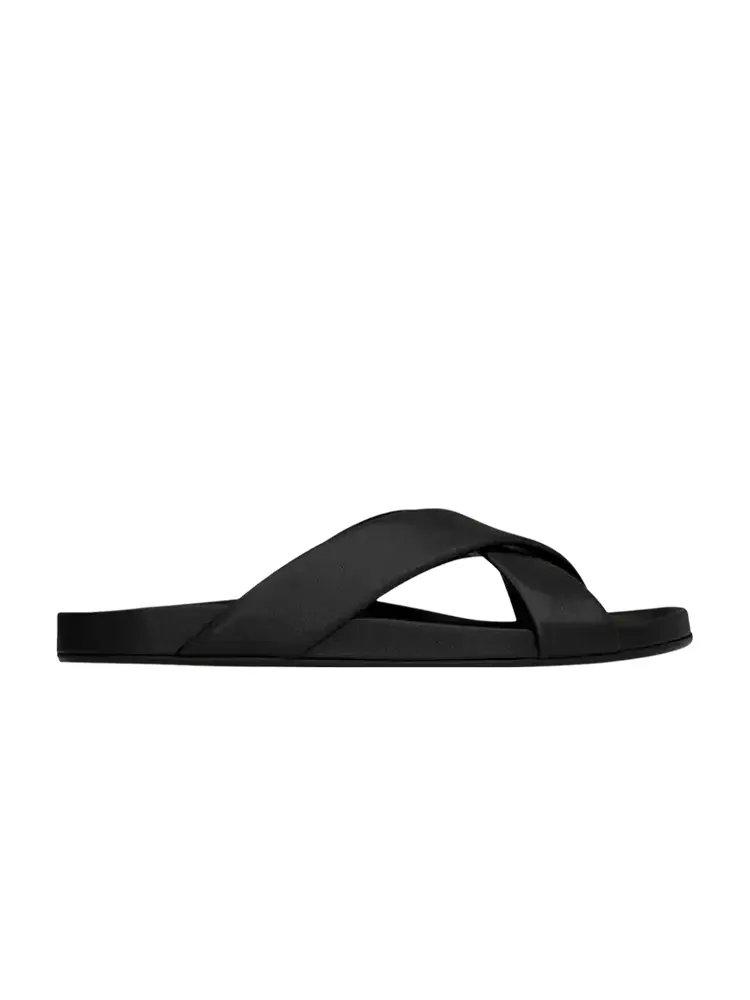 Шлепанцы Saint Laurent Nichols Slide — изображение 1 из 1, черный
