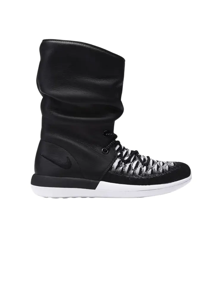 Кроссовки Nike Wmns Roshe 2 Flyknit Hi 'Black White' — изображение 1 из 1, черный