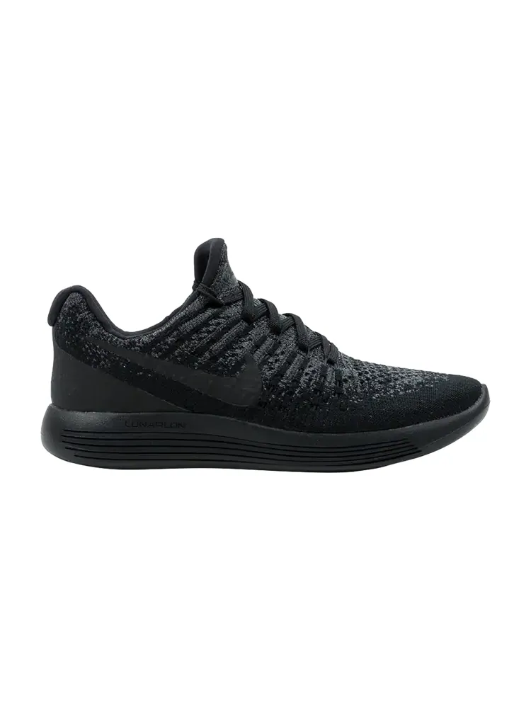 Кроссовки Nike Wmns LunarEpic Low Flyknit 2 'Black Dark Grey' — изображение 1 из 1, черный
