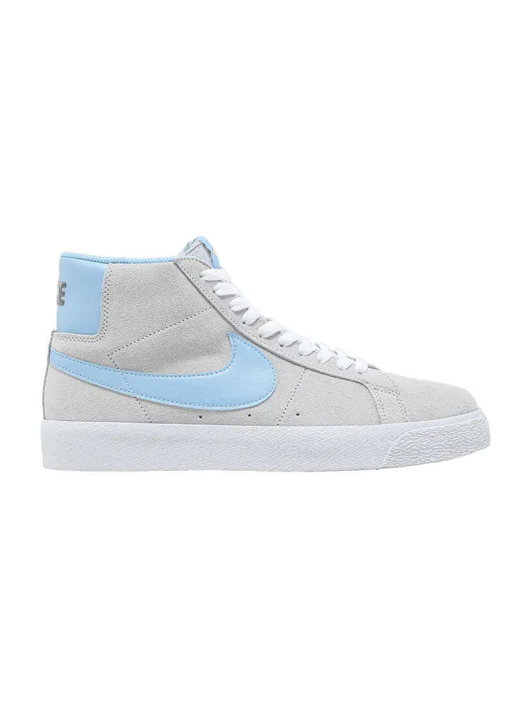 Кроссовки Nike Blazer Mid SB 'Smoke Grey Psychic Blue' — изображение 1 из 9, серый/синий