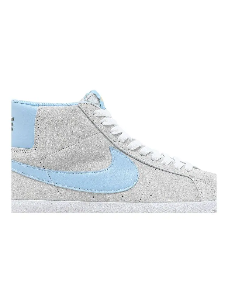 Кроссовки Nike Blazer Mid SB 'Smoke Grey Psychic Blue' — изображение 3 из 9, серый/синий