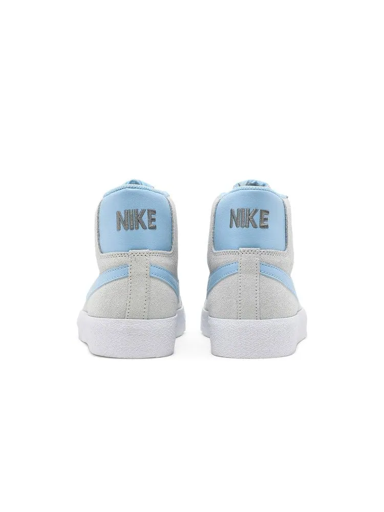 Кроссовки Nike Blazer Mid SB 'Smoke Grey Psychic Blue' — изображение 7 из 9, серый/синий