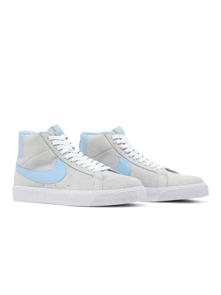 Кроссовки Nike Blazer Mid SB 'Smoke Grey Psychic Blue' — изображение 9 из 9, серый/синий