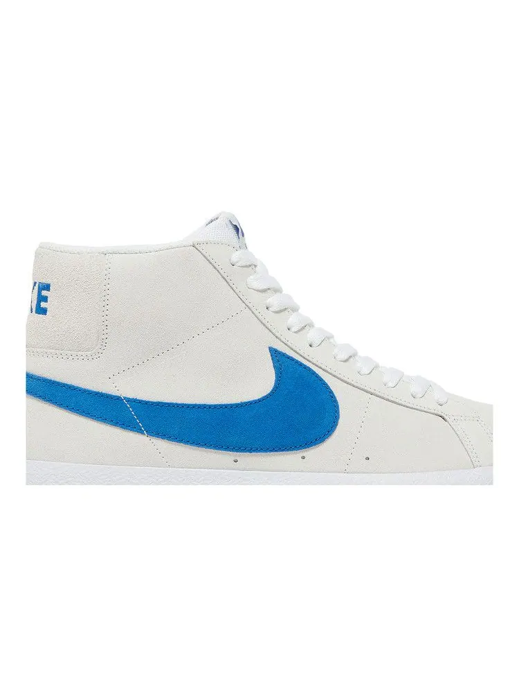 Кроссовки Nike Blazer Mid SB 'Laser Blue' — изображение 3 из 9, белый/синий