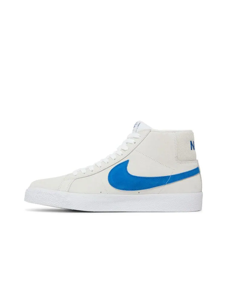 Кроссовки Nike Blazer Mid SB 'Laser Blue' — изображение 4 из 9, белый/синий