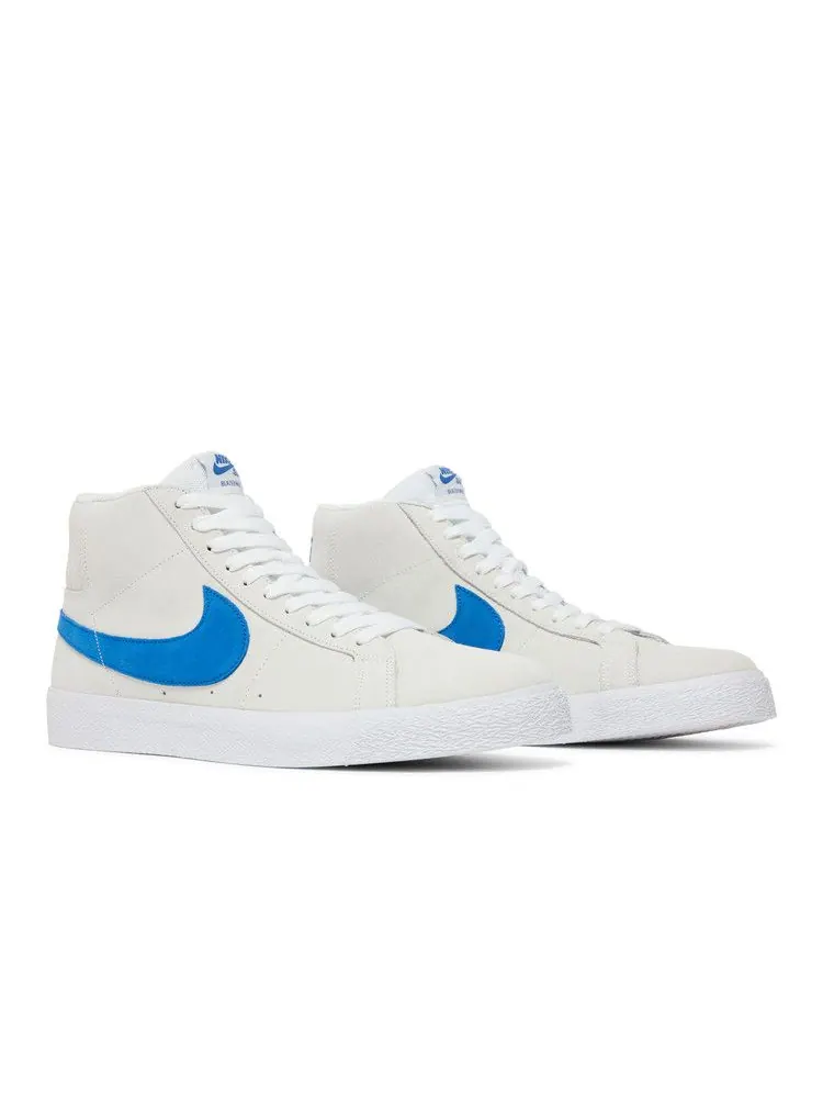 Кроссовки Nike Blazer Mid SB 'Laser Blue' — изображение 9 из 9, белый/синий