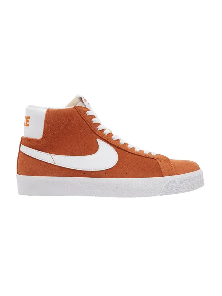 Кеды Nike Zoom Blazer Mid SB 'Safety Orange' — изображение 1 из 9, оранжевый/белый