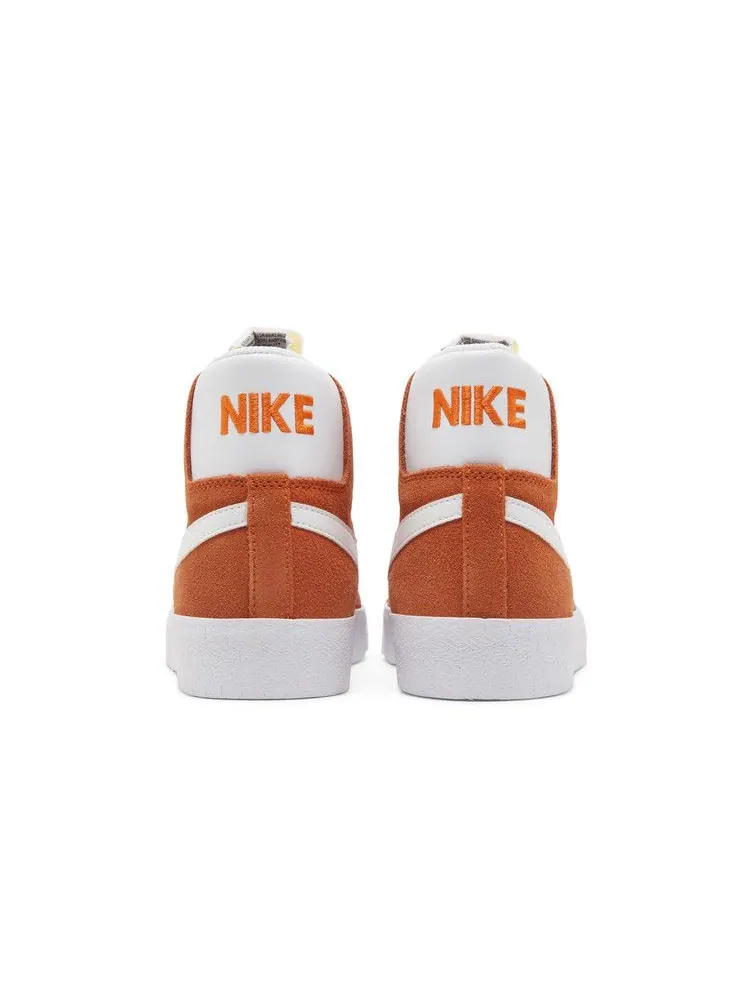 Кеды Nike Zoom Blazer Mid SB 'Safety Orange' — изображение 7 из 9, оранжевый/белый