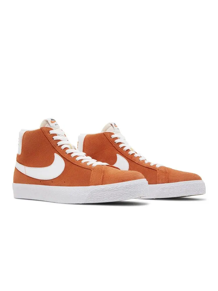 Кеды Nike Zoom Blazer Mid SB 'Safety Orange' — изображение 9 из 9, оранжевый/белый