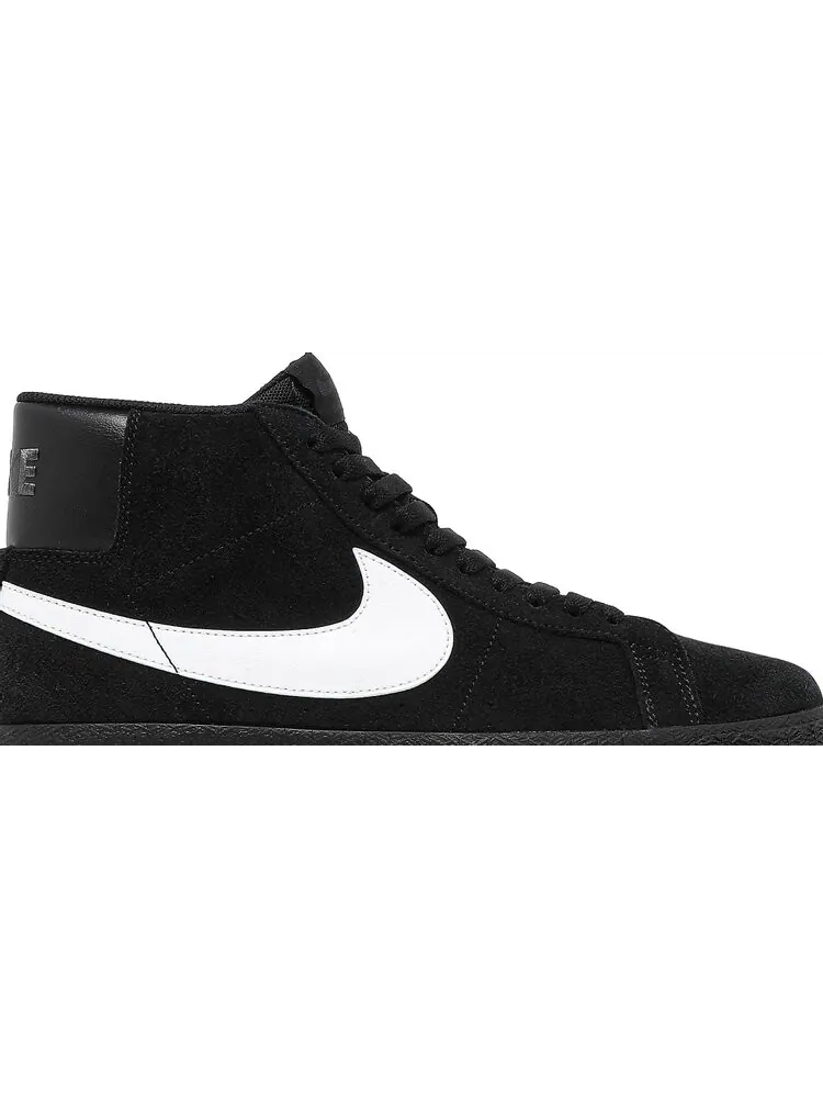 Кроссовки Nike Zoom Blazer Mid SB 'Black White' — изображение 2 из 8, черный
