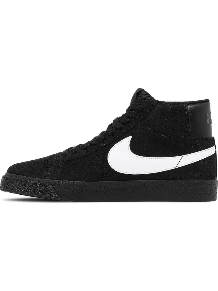 Кроссовки Nike Zoom Blazer Mid SB 'Black White' — изображение 3 из 8, черный