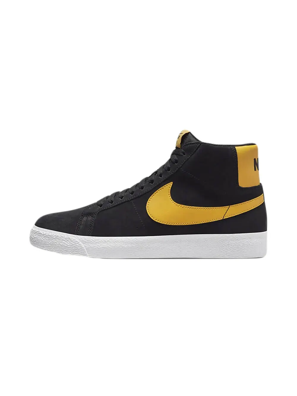 Скейтерские кеды Nike SB Zoom Blazer Mid — изображение 1 из 5, черный/желтый