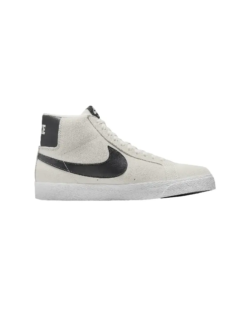Кеды Nike SB Zoom Blazer Mid — изображение 1 из 5, светло-серый/черный