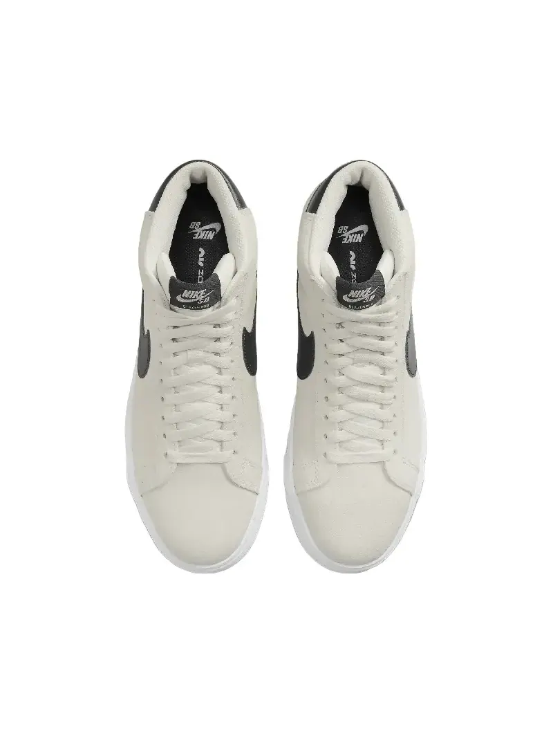 Кеды Nike SB Zoom Blazer Mid — изображение 4 из 5, светло-серый/черный