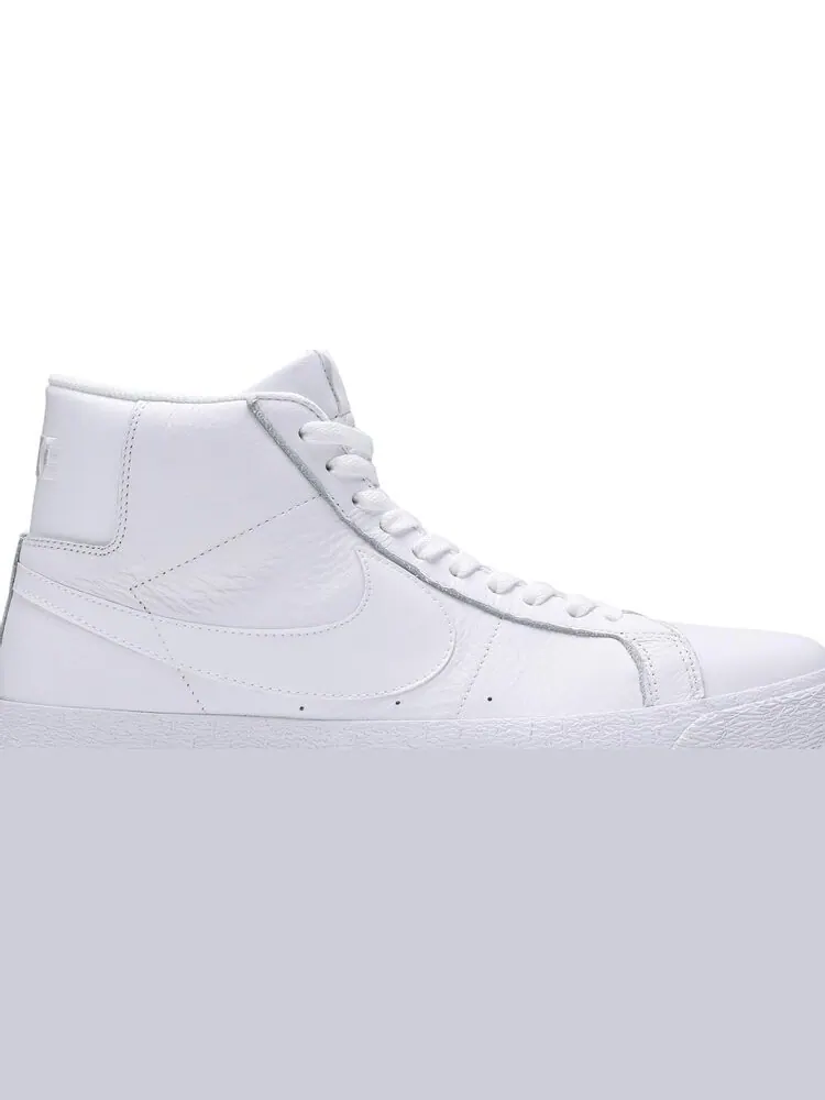 Кроссовки Nike Zoom Blazer Mid SB 'Triple White' — изображение 2 из 8, белый