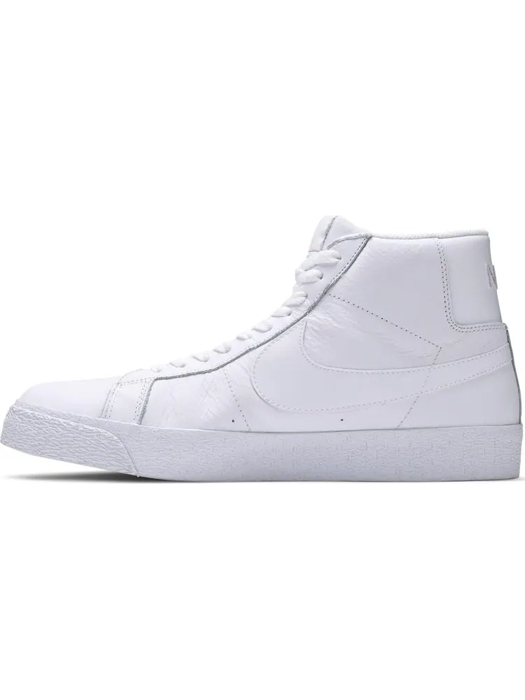 Кроссовки Nike Zoom Blazer Mid SB 'Triple White' — изображение 3 из 8, белый