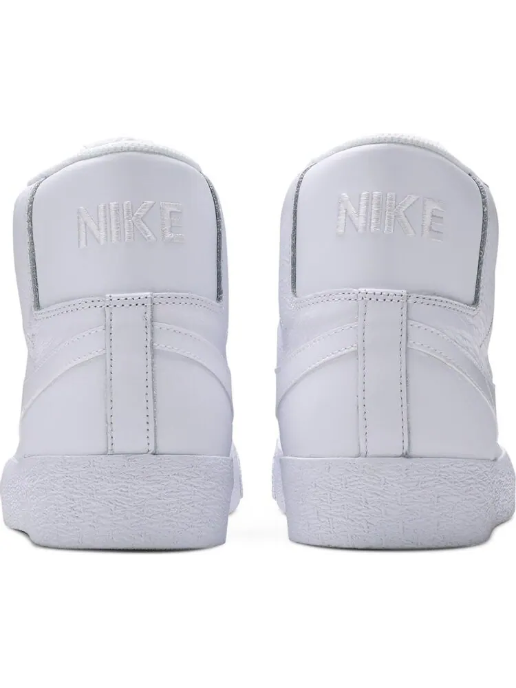 Кроссовки Nike Zoom Blazer Mid SB 'Triple White' — изображение 6 из 8, белый