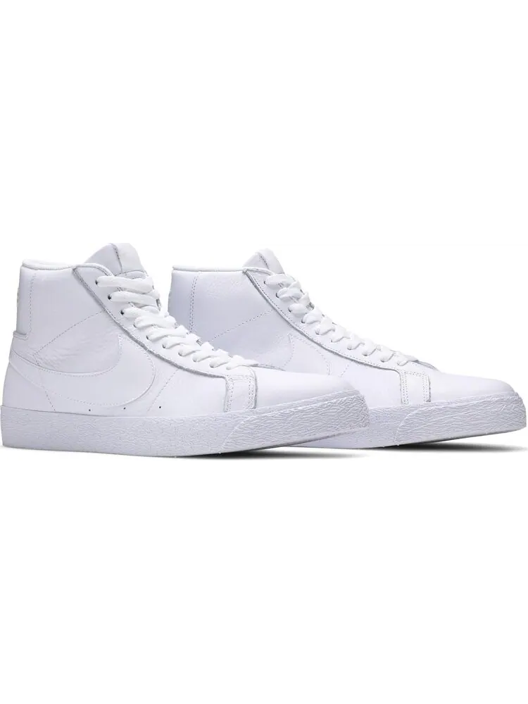 Кроссовки Nike Zoom Blazer Mid SB 'Triple White' — изображение 8 из 8, белый