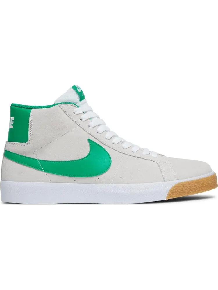 Кроссовки Nike Zoom Blazer Mid SB 'White Lucky Green' — изображение 1 из 8, белый