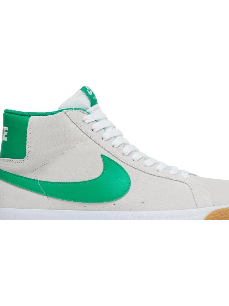 Кроссовки Nike Zoom Blazer Mid SB 'White Lucky Green' — изображение 2 из 8, белый
