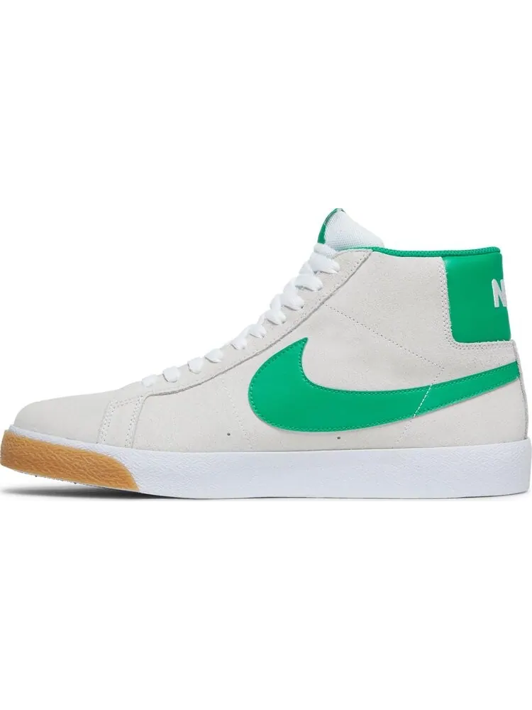 Кроссовки Nike Zoom Blazer Mid SB 'White Lucky Green' — изображение 3 из 8, белый