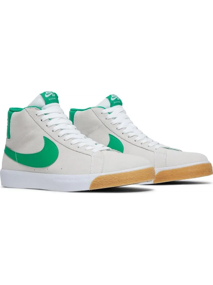 Кроссовки Nike Zoom Blazer Mid SB 'White Lucky Green' — изображение 8 из 8, белый