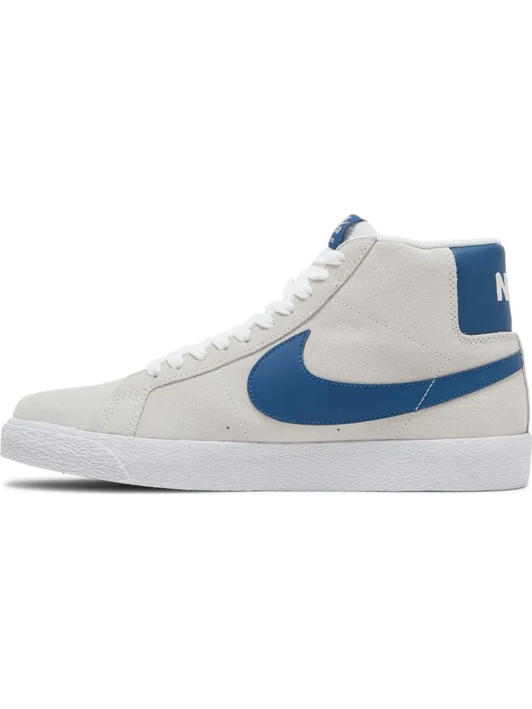 Кроссовки Nike Zoom Blazer Mid SB 'White Court Blue' — изображение 3 из 8, белый