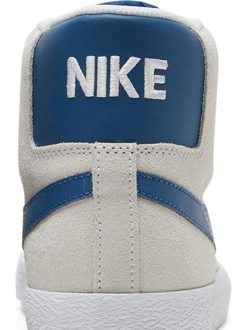 Кроссовки Nike Zoom Blazer Mid SB 'White Court Blue' — изображение 7 из 8, белый
