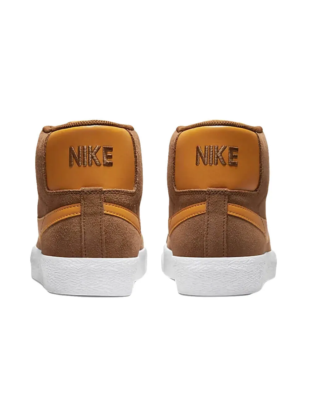 Скейтерские кеды Nike SB Zoom Blazer Mid — изображение 2 из 5, коричневый/оранжевый