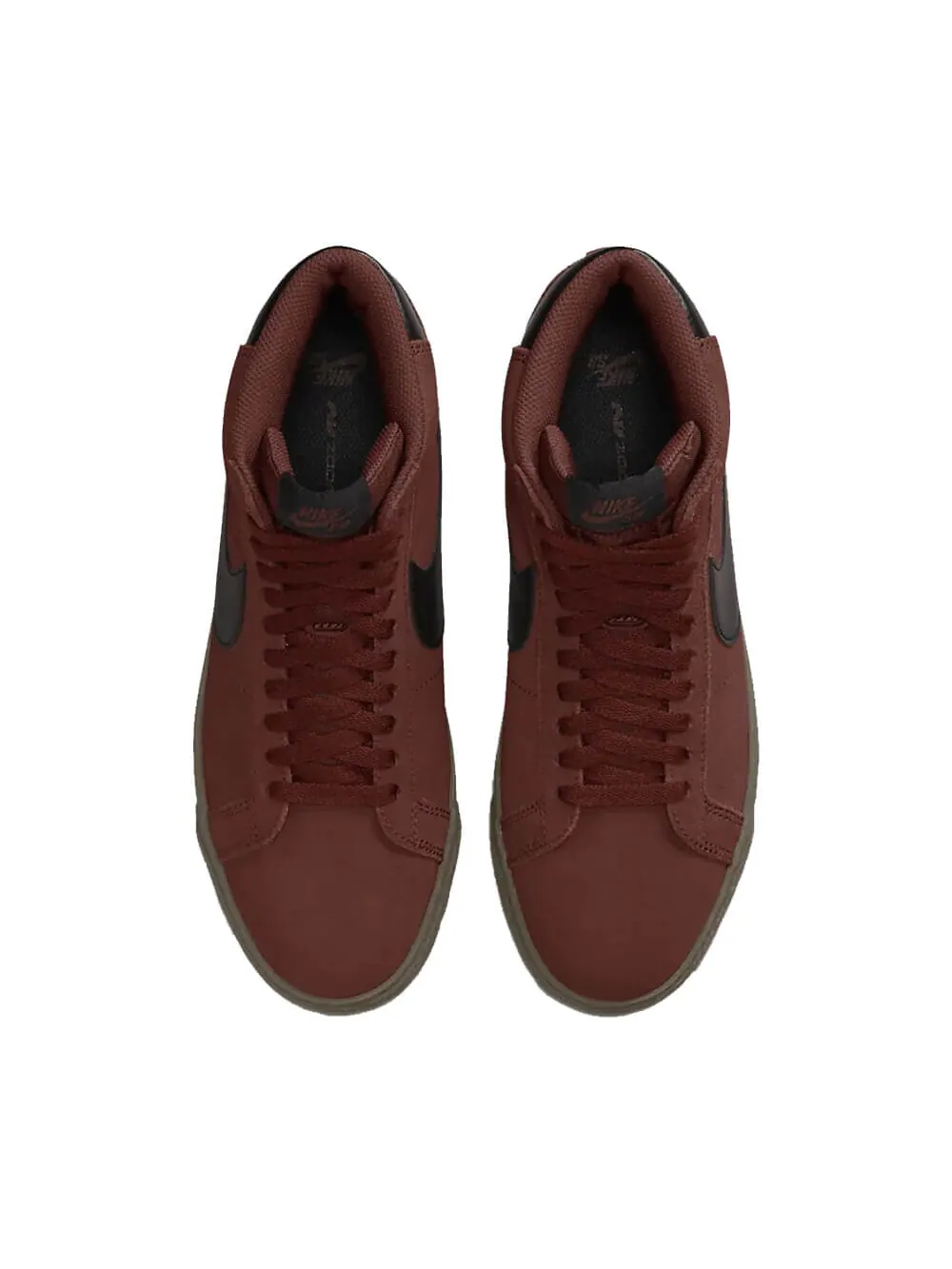 Скейтерские кеды Nike SB Zoom Blazer Mid — изображение 2 из 6, темно-красный/черный