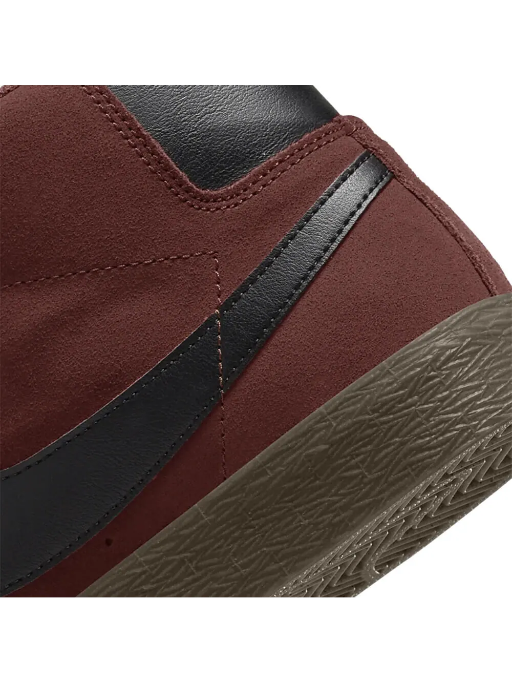 Скейтерские кеды Nike SB Zoom Blazer Mid — изображение 6 из 6, темно-красный/черный