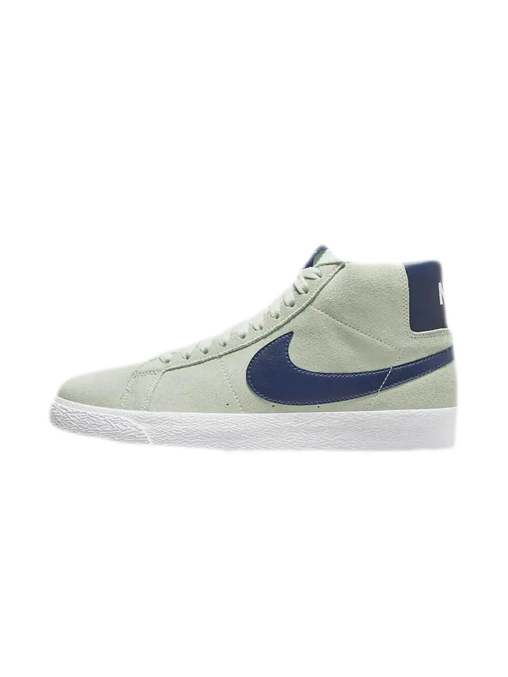 Скейтерские кеды Nike SB Zoom Blazer Mid — изображение 1 из 6, светло-зеленый/синий