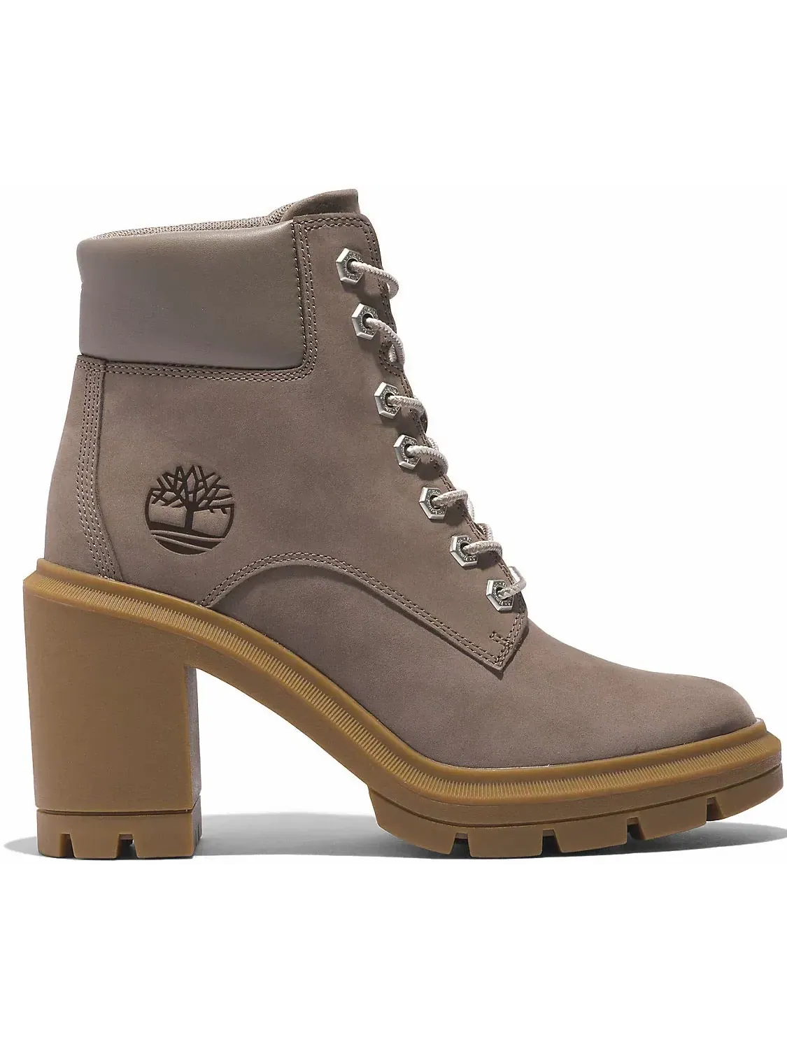 Ботинки Timberland Allington Heights 6" из нубука, с высоким каблуком — изображение 2 из 7, коричневый