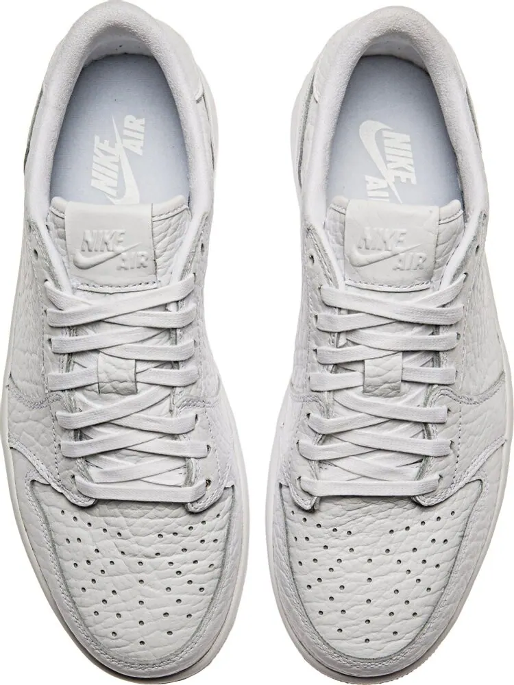 Кроссовки Air Jordan 1 Swooshless Triple White — изображение 6 из 7, белый