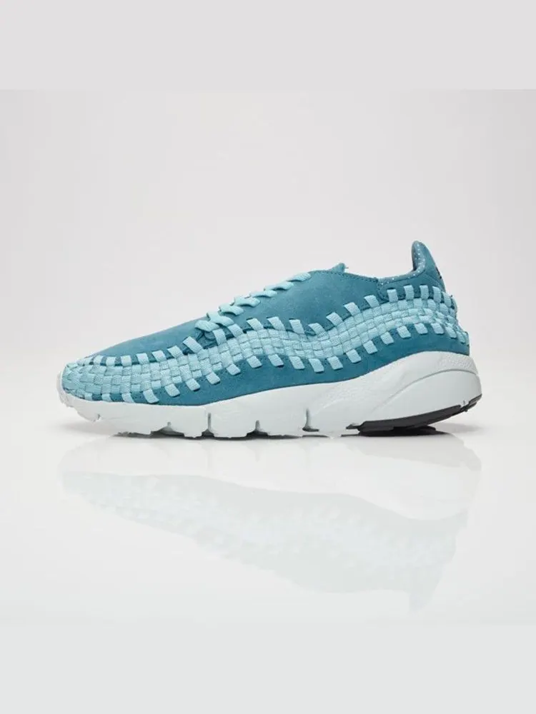 Кроссовки Nike Air Footscape Woven 'Smoky Blue' — изображение 4 из 5, синий/синий-белый