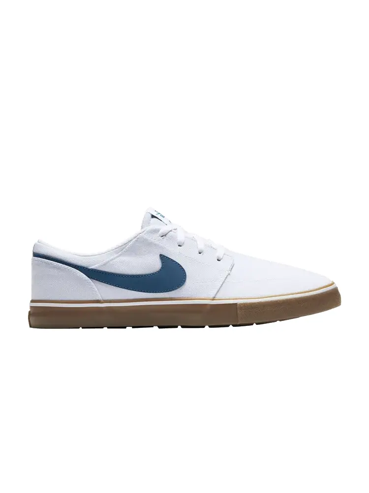 Кеды Nike Portmore 2 Solar Canvas SB 'White Industrial Blue Gum' — изображение 1 из 1