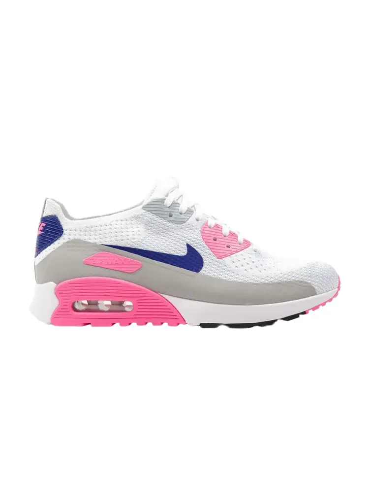 Кроссовки Nike Wmns Air Max 90 Ultra 2.0 Flyknit 'Laser Pink' — изображение 1 из 1, белый