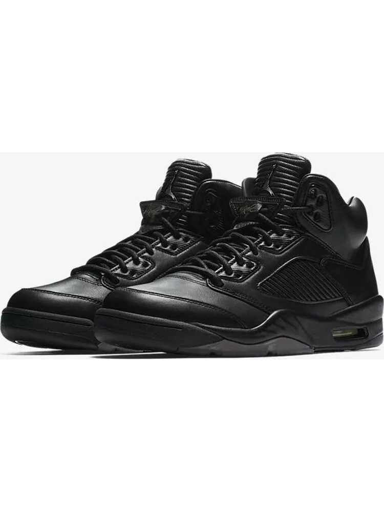 Кроссовки Air Jordan 5 Retro Premium Triple Black — изображение 1 из 5, черный