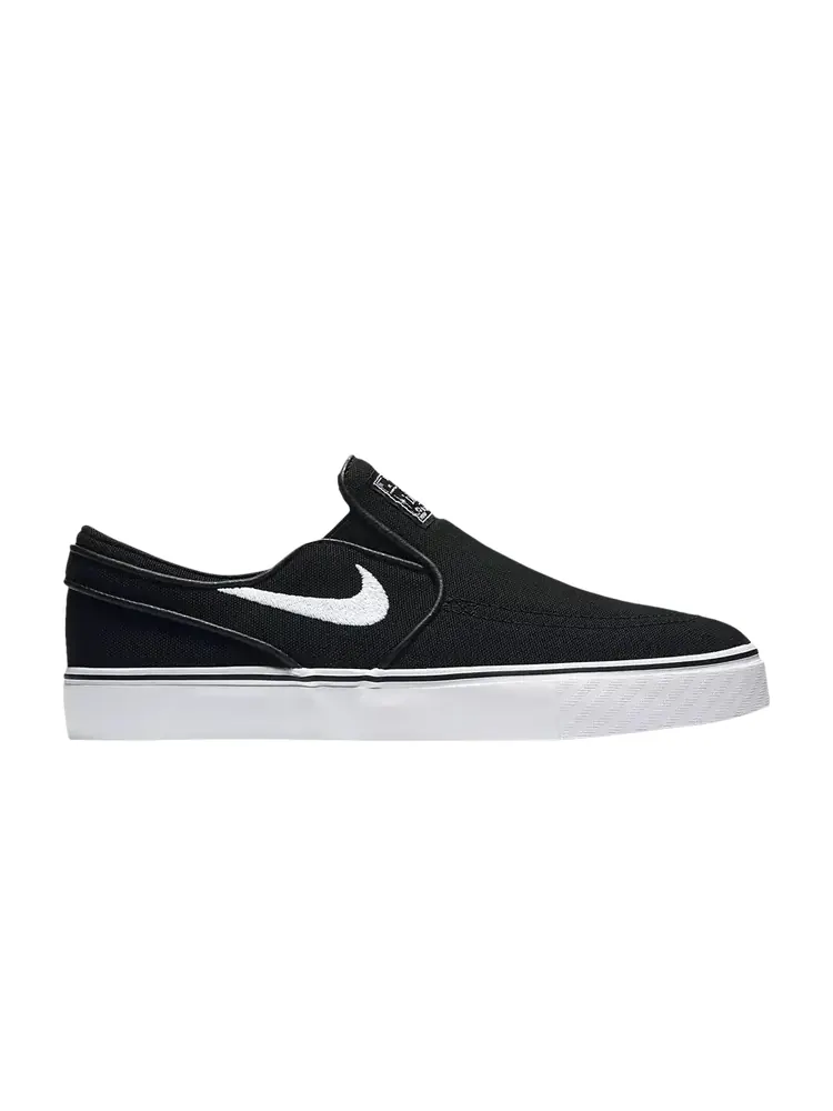 Кроссовки Nike Stefan Janoski Canvas Slip SB GS 'Black' — изображение 1 из 1, черный