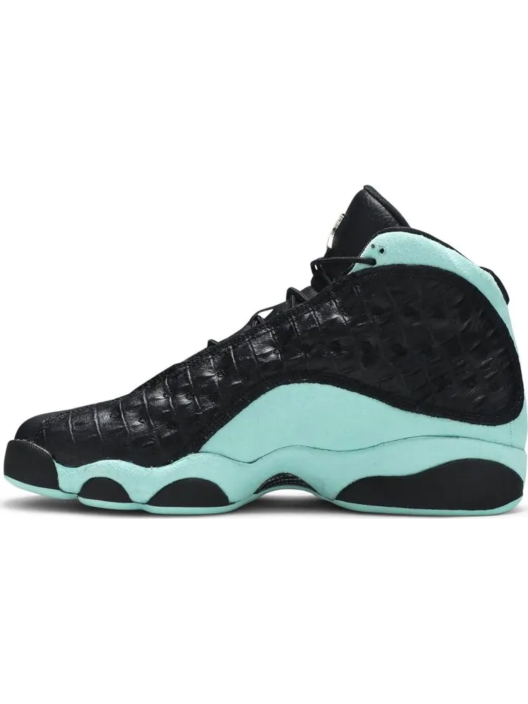 Кроссовки Air Jordan 13 Retro GS Island Green — изображение 3 из 8, бирюзовый