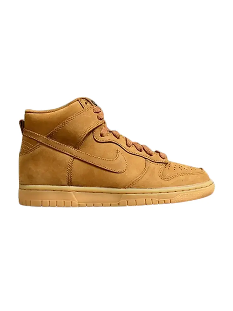 Кроссовки Nike Dunk High Premium GS 'Flax' — изображение 1 из 1, коричневый