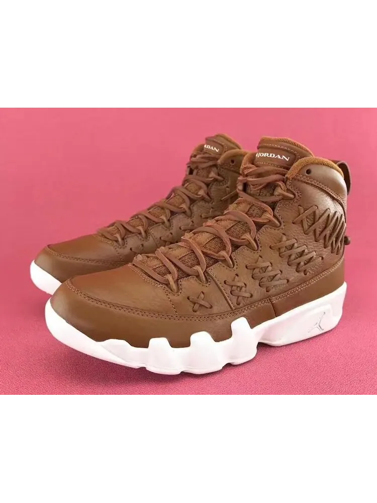 Кроссовки Air Jordan 9 Retro Pinnacle Baseball Glove Brown — изображение 2 из 7, коричневый