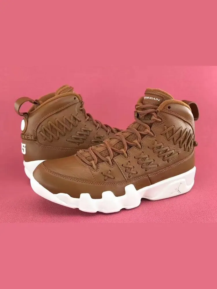 Кроссовки Air Jordan 9 Retro Pinnacle Baseball Glove Brown — изображение 3 из 7, коричневый