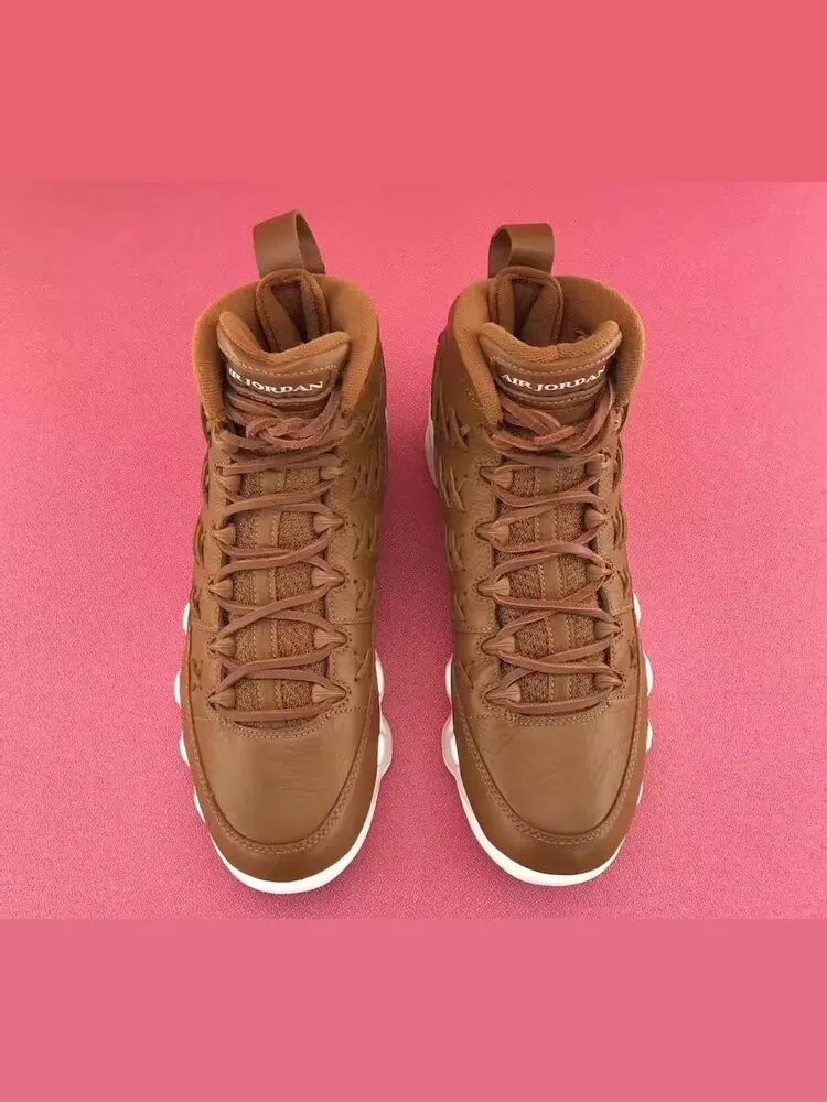 Кроссовки Air Jordan 9 Retro Pinnacle Baseball Glove Brown — изображение 4 из 7, коричневый